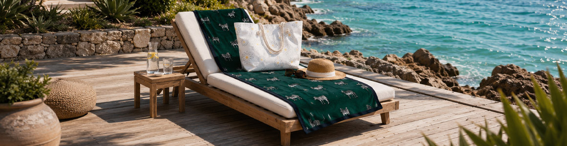 SERVIETTES DE PLAGE, CHAISES PLIANTES...
