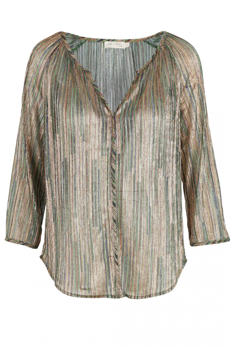 Blouse fluide avec fils métallisés See u soon
