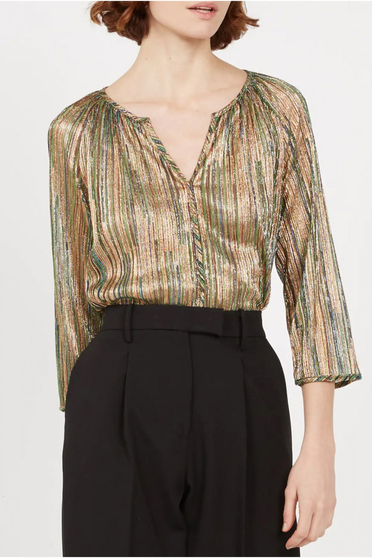 Blouse fluide avec fils métallisés See u soon