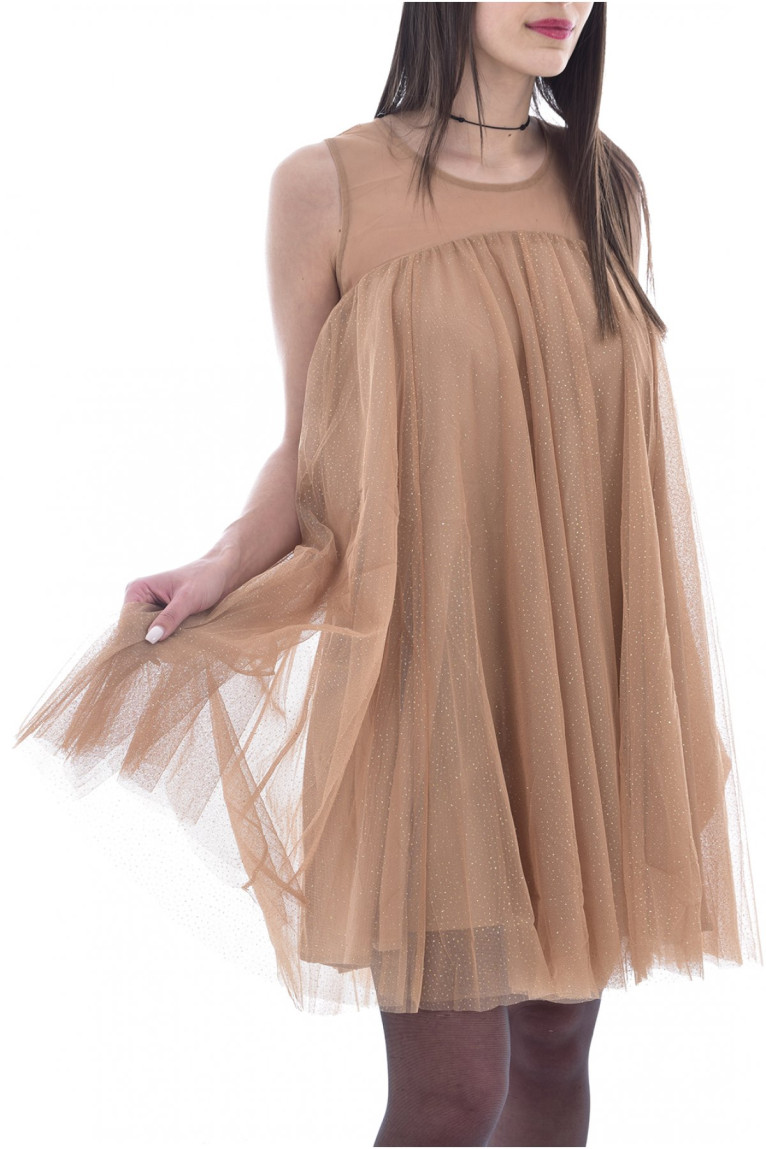 Robe trapèze en tulle pailleté Molly bracken