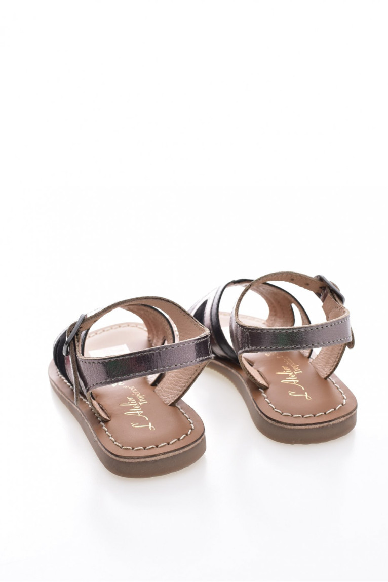Sandales en cuir bicolore L'atelier tropezien