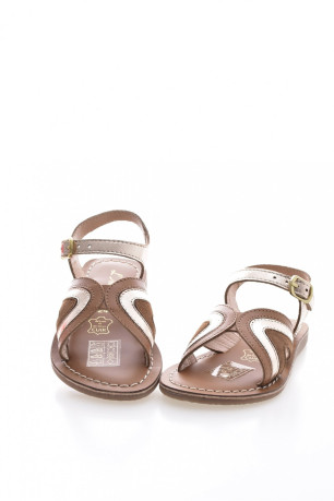Sandales en cuir bicolore L'atelier tropezien