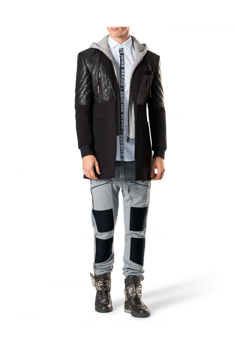 Pantalon sportswear bimatière Philipp plein