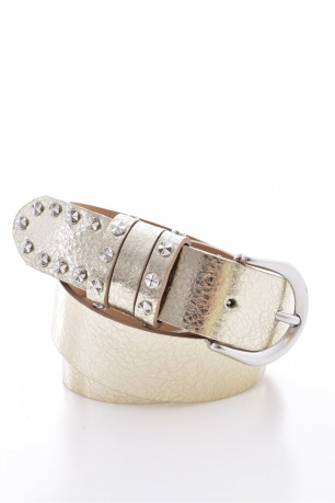 Ceinture en cuir lamé Les petites bombes