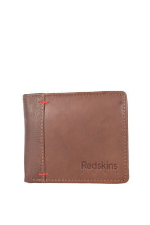 Portefeuille cuir naturel Noma Redskins