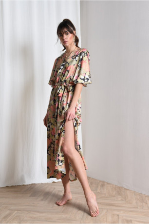 Robe satinée imprimée Molly bracken