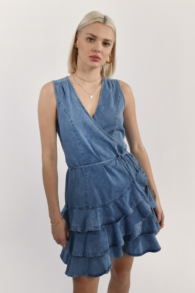 Robe en jean portefeuille Molly bracken