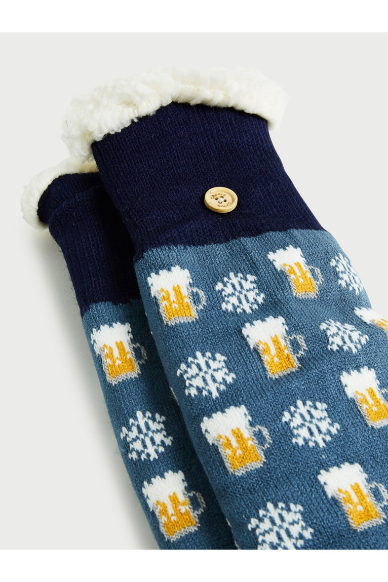 Chaussons chaussettes fourrés Cabaia