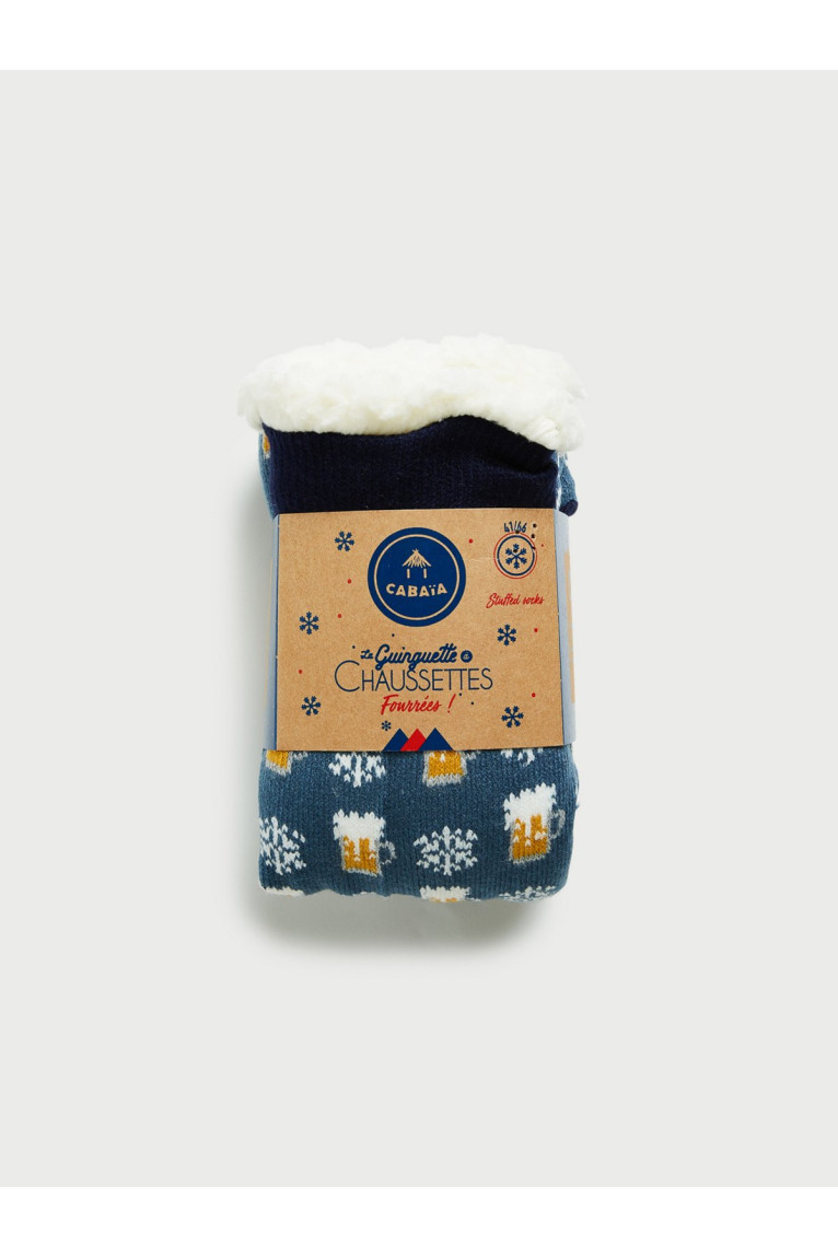 Chaussons chaussettes fourrés Cabaia