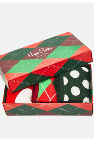 Coffret 4 paires chaussettes motifs Happy Socks