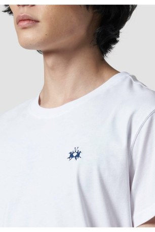 T-shirt logo brodé La martina