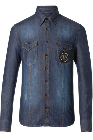 Chemise denim MDP0036 FULL Philipp plein