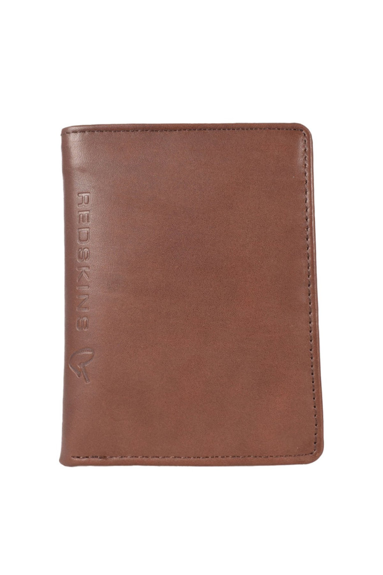 Portefeuille logo en cuir Redskins