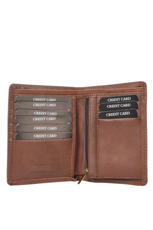 Portefeuille logo en cuir Redskins