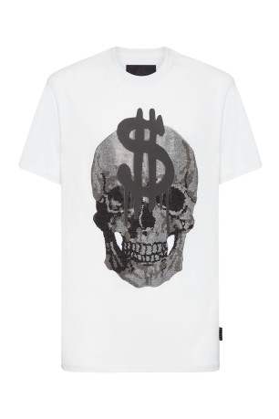 TShirt logo strass 100% coton Philipp plein