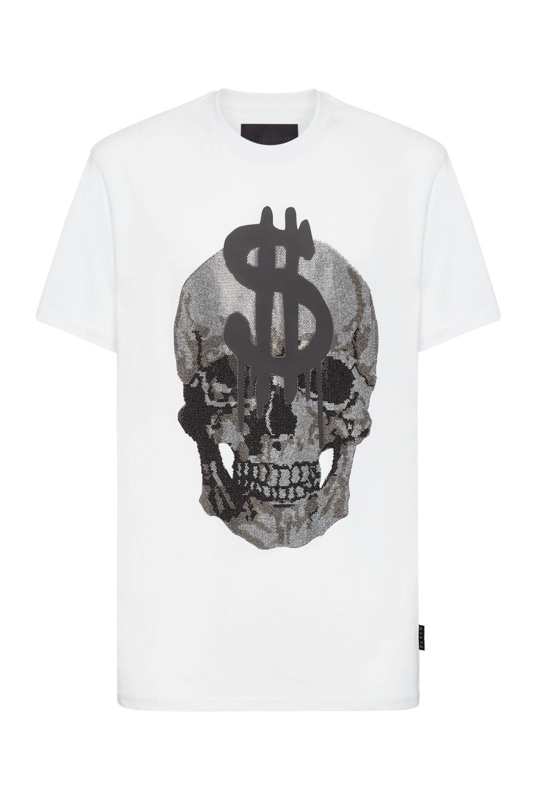 TShirt logo strass 100% coton Philipp plein