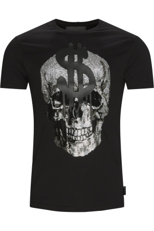 TShirt logo strass 100% coton Philipp plein