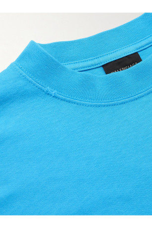 TShirt effet dévoré print logo Balenciaga