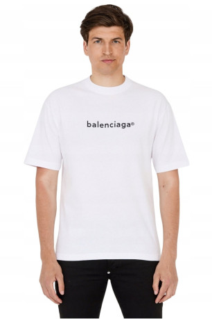 TShirt droit logo printé Balenciaga
