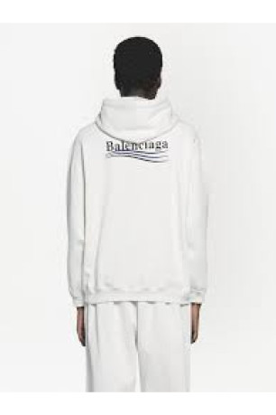 Sweat capuche logo brodé Balenciaga
