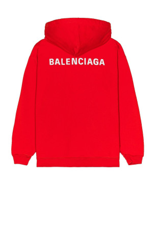 Sweat capuche logo brodé dos Balenciaga