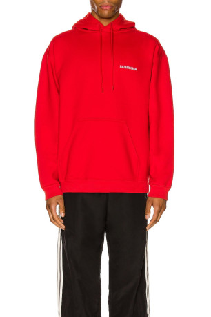 Sweat capuche logo brodé dos Balenciaga