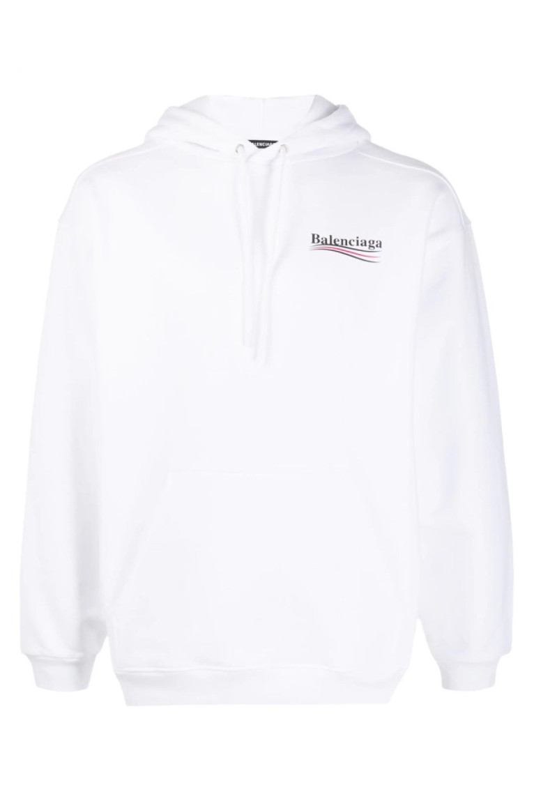 Sweat capuche print logo Balenciaga