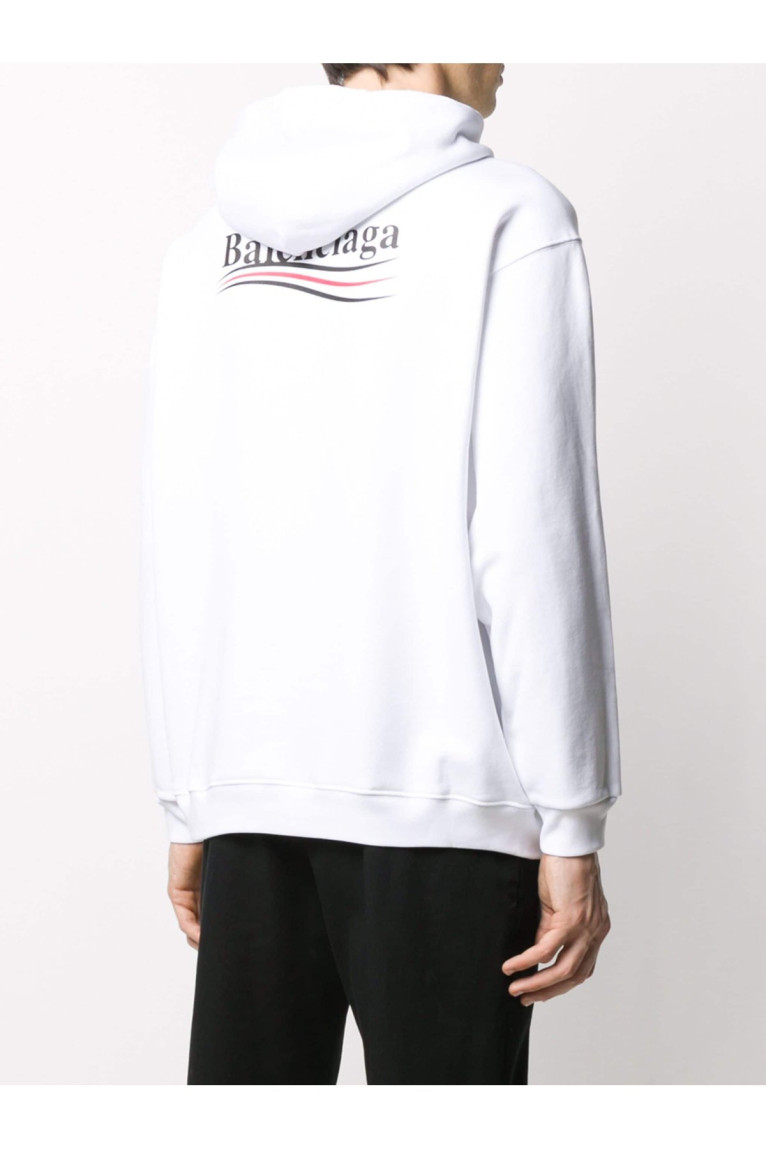 Sweat capuche print logo Balenciaga