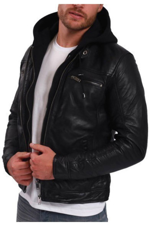 Veste en cuir Bernez Lee cooper