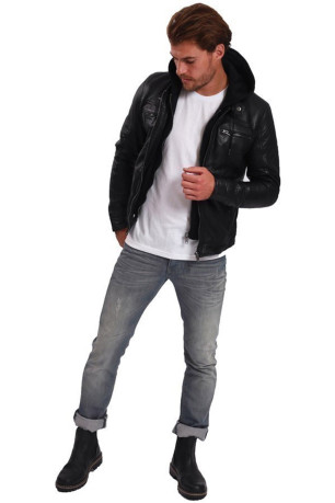 Veste en cuir Bernez Lee cooper