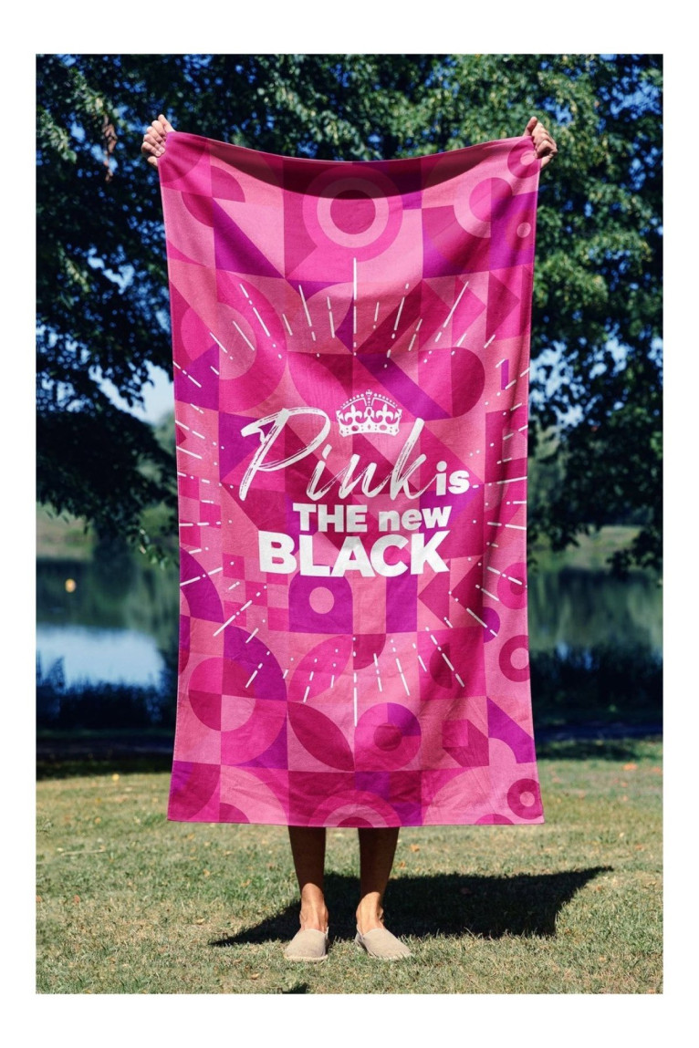 Serviette de plage 90x150 Pink is The New Black 90 Beach towels
