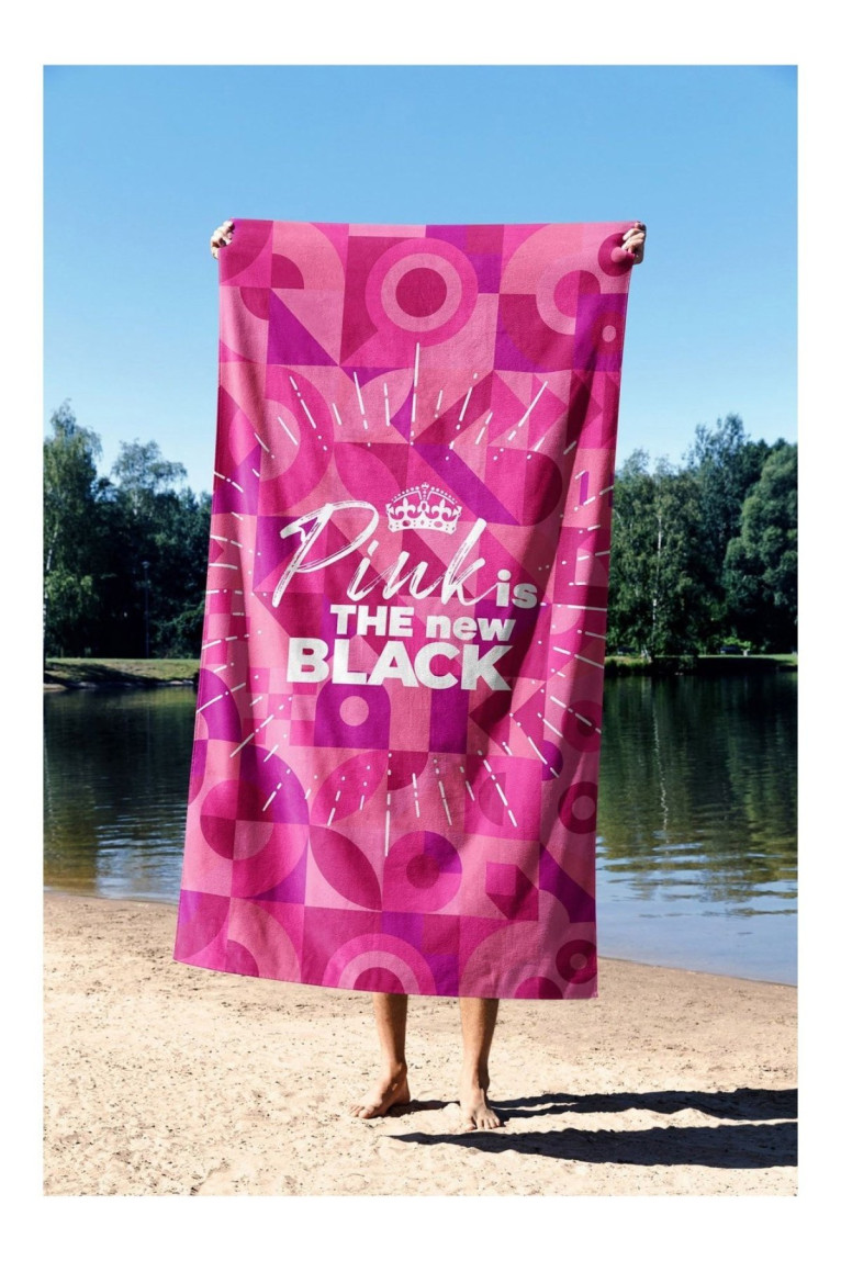 Serviette de plage 90x150 Pink is The New Black 90 Beach towels