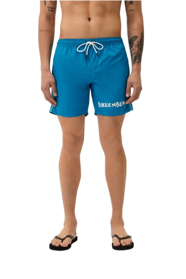 Short de bain print logo Bikkembergs