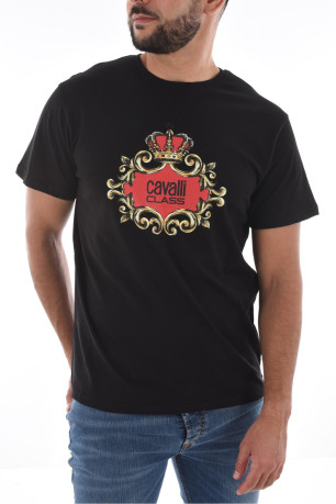 TShirt gros logo 100% coton Cavalli Class