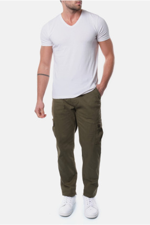 Pantalon cargo droit stretch Hopenlife