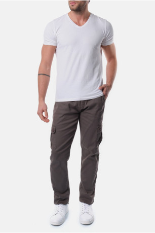 Pantalon cargo droit stretch Hopenlife
