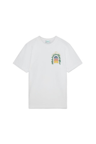 TShirt coton dos imprimé Avenida Casa blanca