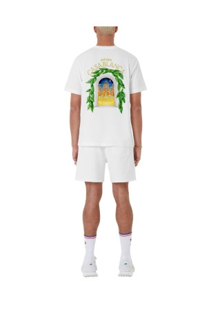 TShirt coton dos imprimé Avenida Casa blanca