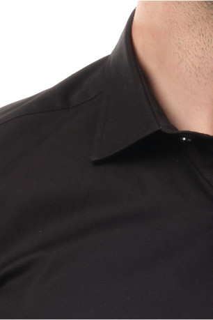 Chemise unie coton stretch Hopenlife