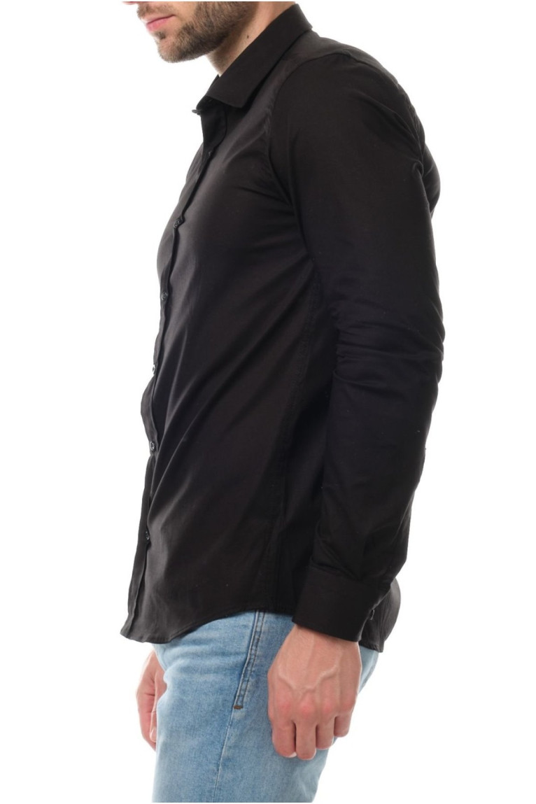 Chemise unie coton stretch Hopenlife