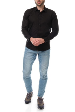 Chemise unie coton stretch Hopenlife