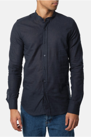 Chemise col mao lin coton Hopenlife