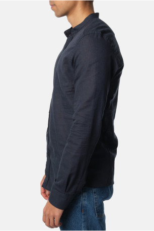 Chemise col mao lin coton Hopenlife