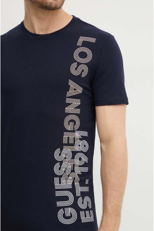 TShirt slim logo latéral printé Guess jeans