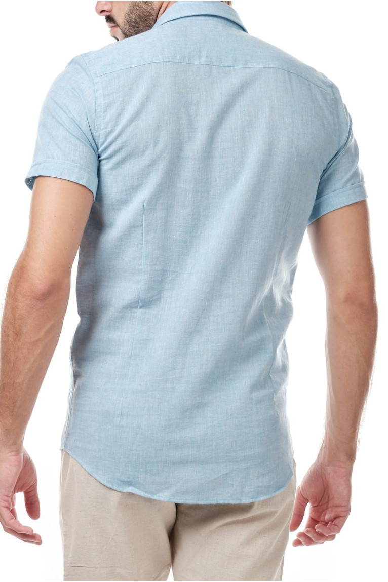 Chemise MC lin coton Hopenlife