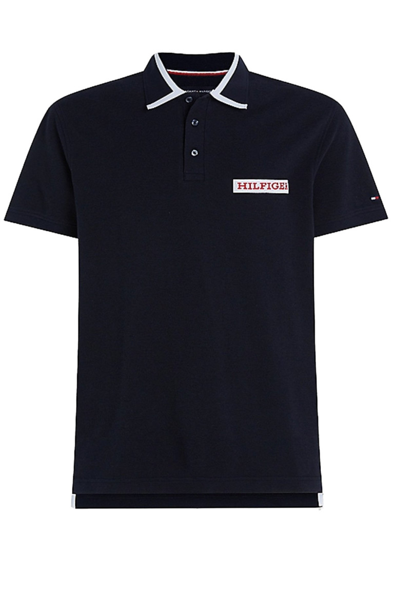 Polo droit logo patché Tommy Hilfiger
