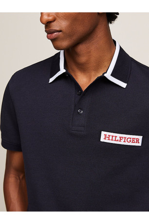 Polo droit logo patché Tommy Hilfiger
