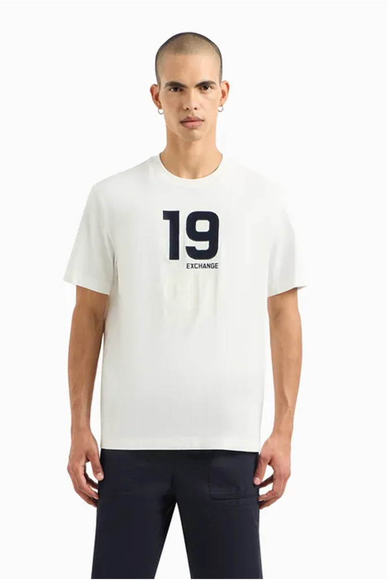TShirt logo brodé number Armani exchange