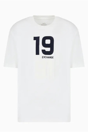 TShirt logo brodé number Armani exchange