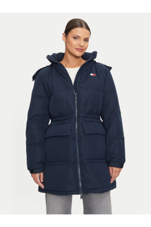 Doudoune capuche fausse fourrure amovible Tommy Jeans